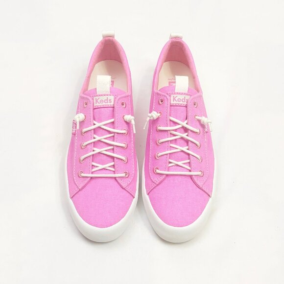 Keds Kickback Canvas sneakers in neon pink size US 7 New in Box - Picture 1 of 6